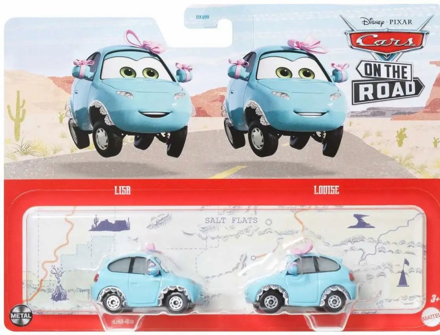 All Brands Mattel Toys | Disney / Pixar Cars On The Road Metal Lisa & Louise Diecast Car 2-Pack