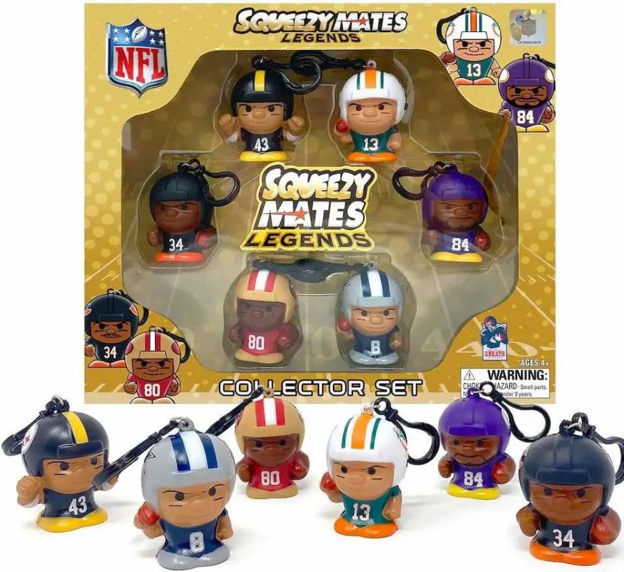 All Brands Party Animal Toys | Nfl Squeezy Mates Legends Collector Set