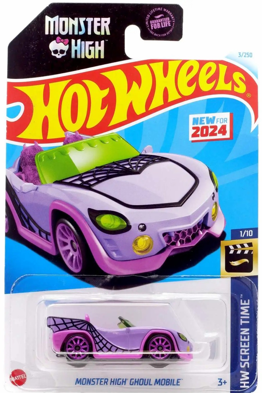 All Brands Mattel | Hot Wheels Hw Screen Time Monster High Ghoul Mobile Die Cast Car