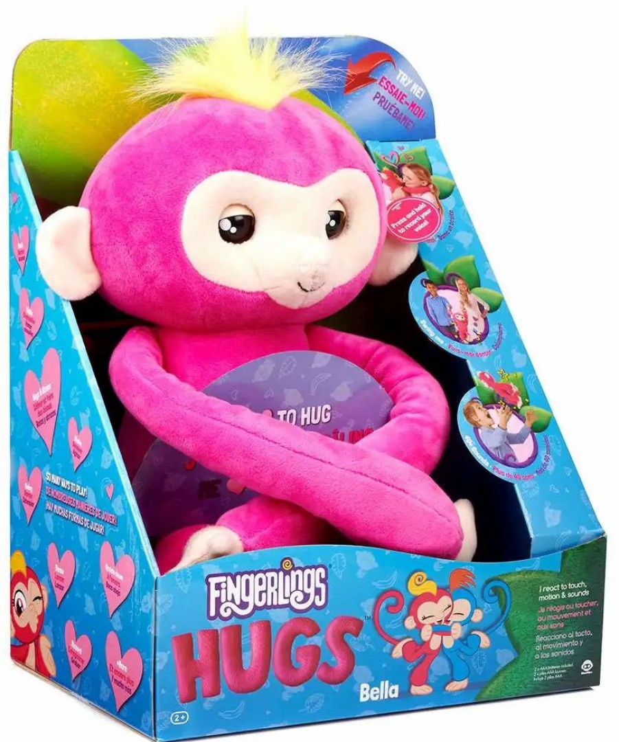 All Brands WowWee | Fingerlings Hugs Bella Plush With Sound [Monkey]