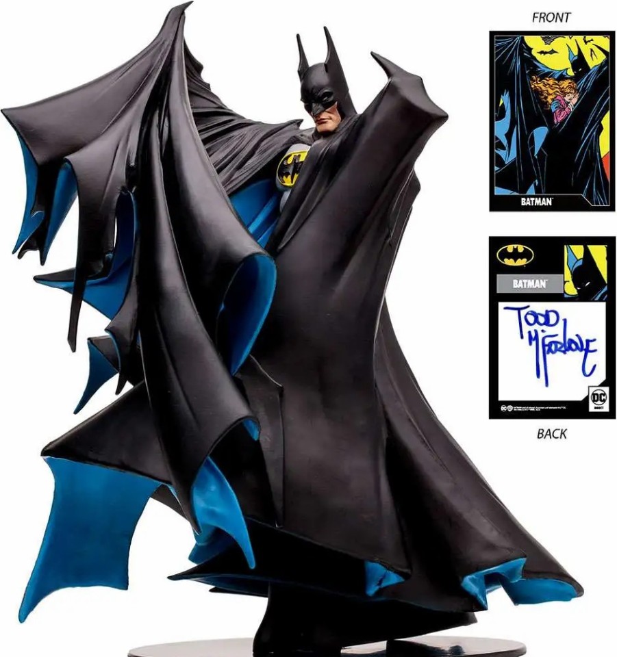 All Brands McFarlane Toys | Mcfarlane Toys Dc Direct Gold Label Collection Batman Exclusive 12-Inch Statue [Black, Autographed By Todd Mcfarlane] (Pre-Order Ships February)