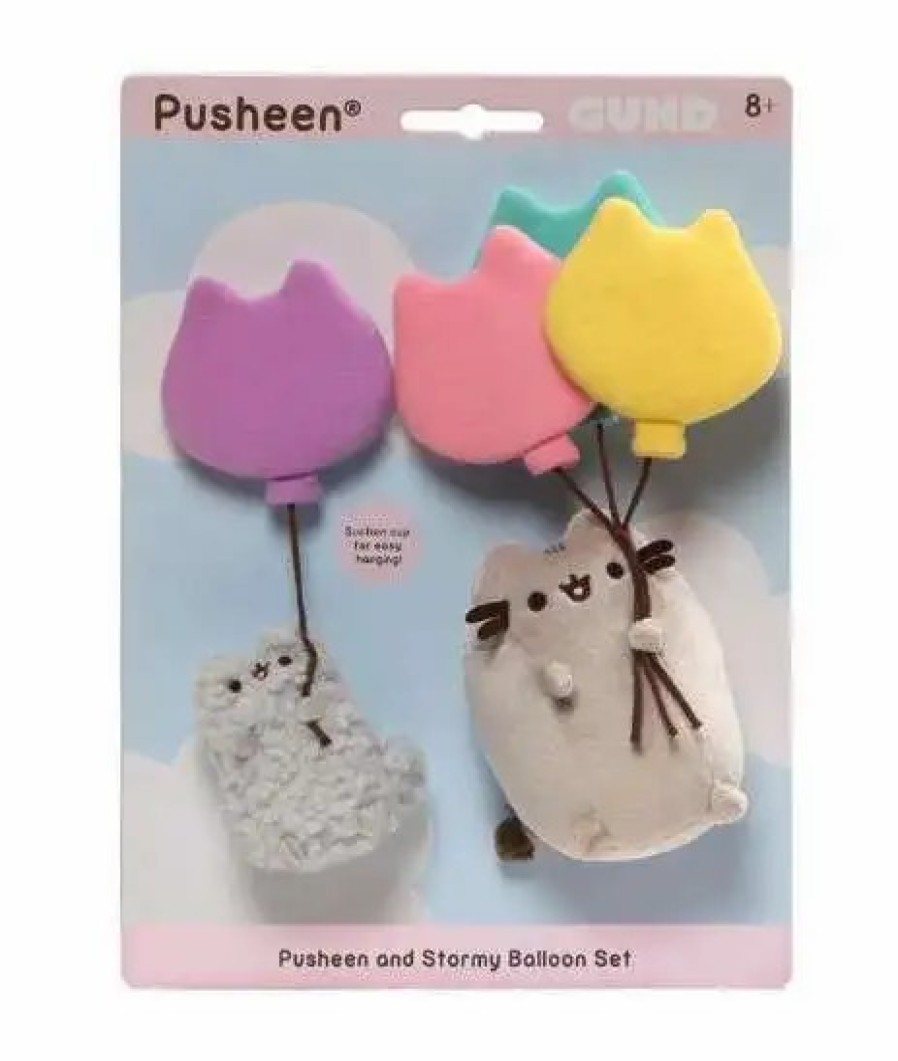 All Brands Gund | Pusheen And Stormy Clings Balloon 8-Inch Set