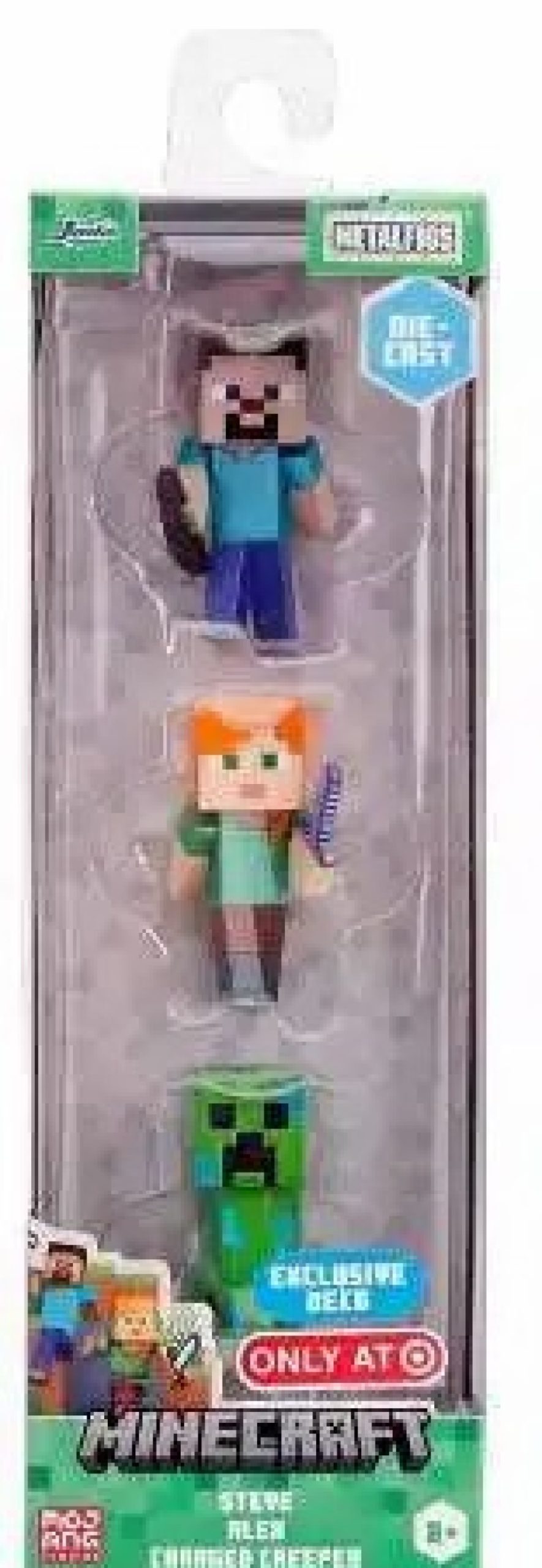 All Brands Jada Toys | Minecraft Steve, Alex & Charged Creeper Exclusive Diecast Figure 3-Pack