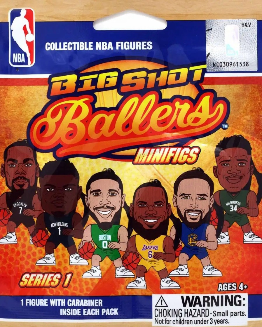 All Brands Party Animal Toys | Nba Big Shot Ballers Basketball Series 1 Mystery Pack [1 Random Mini Figure With Carabiner]