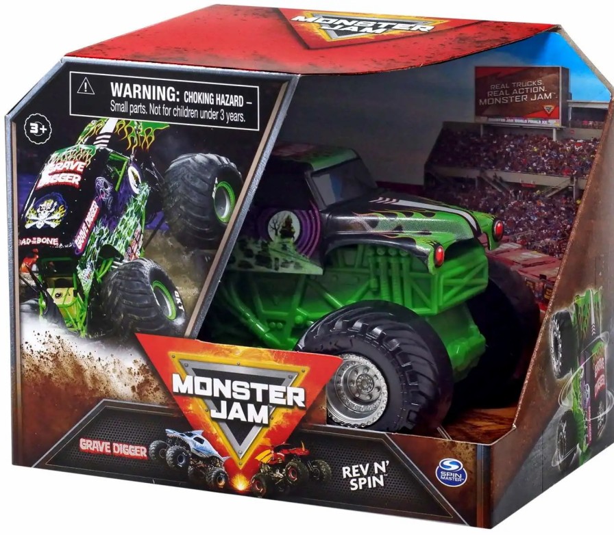 All Brands Spin Master | Monster Jam Rev N' Spin Grave Digger Vehicle