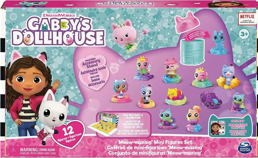 All Brands Spin Master | Gabby'S Dollhouse Meow-Mazing Exclusive Mini Figure 12-Pack Set [Rainbow]