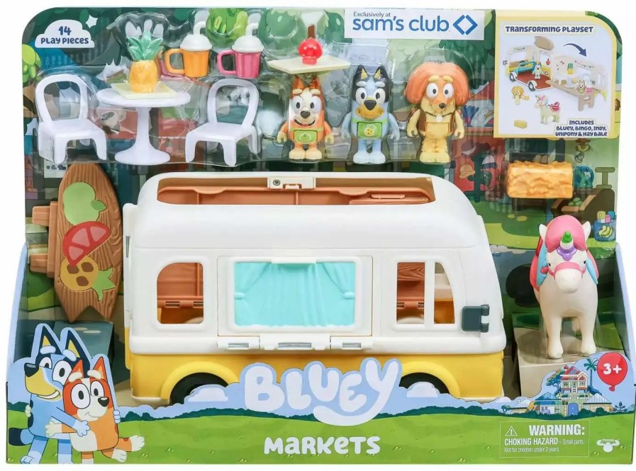 All Brands Moose Toys | Bluey Juice Truck Exclusive Transforming Playset