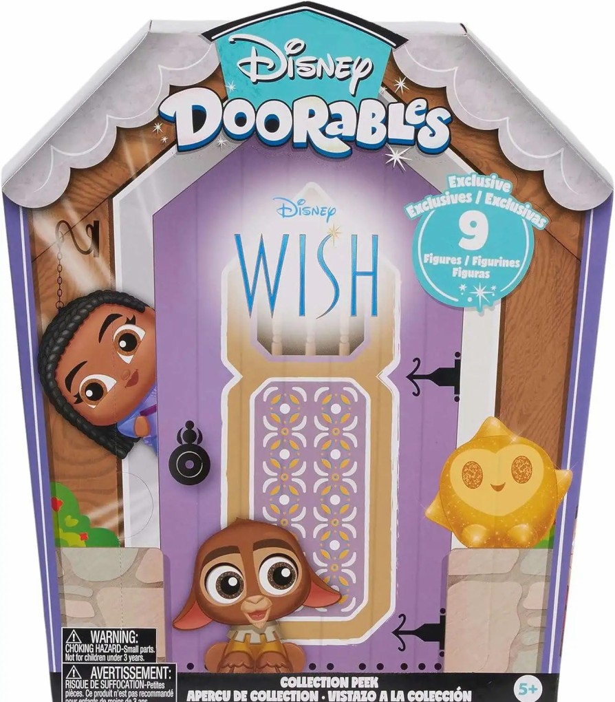 All Brands Just Play | Disney Doorables Collection Peek Wish Mystery Figure 9-Pack [9 Exclusive Figures]