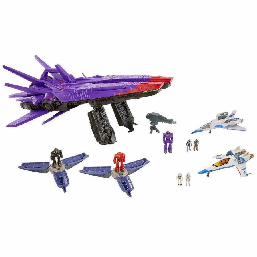 All Brands Mattel | Disney / Pixar Lightyear Movie Hyperspeed Series Zurg Mothership Battle Pack