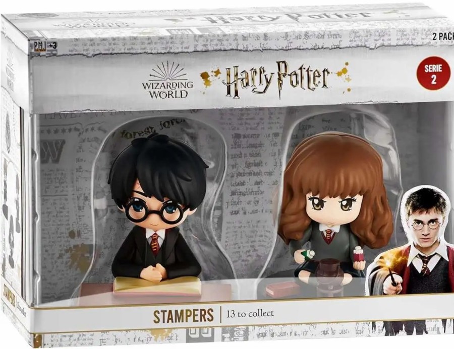 All Brands PMI | Harry Potter Series 2 Harry & Hermione In Class 3-Inch Stamper 2-Pack