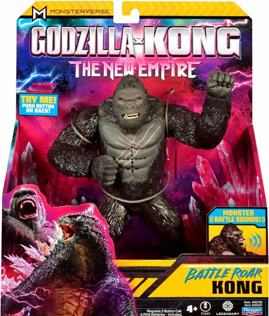 All Brands Playmates | Godzilla X Kong The New Empire Monsterverse Battle Roar Kong Action Figure