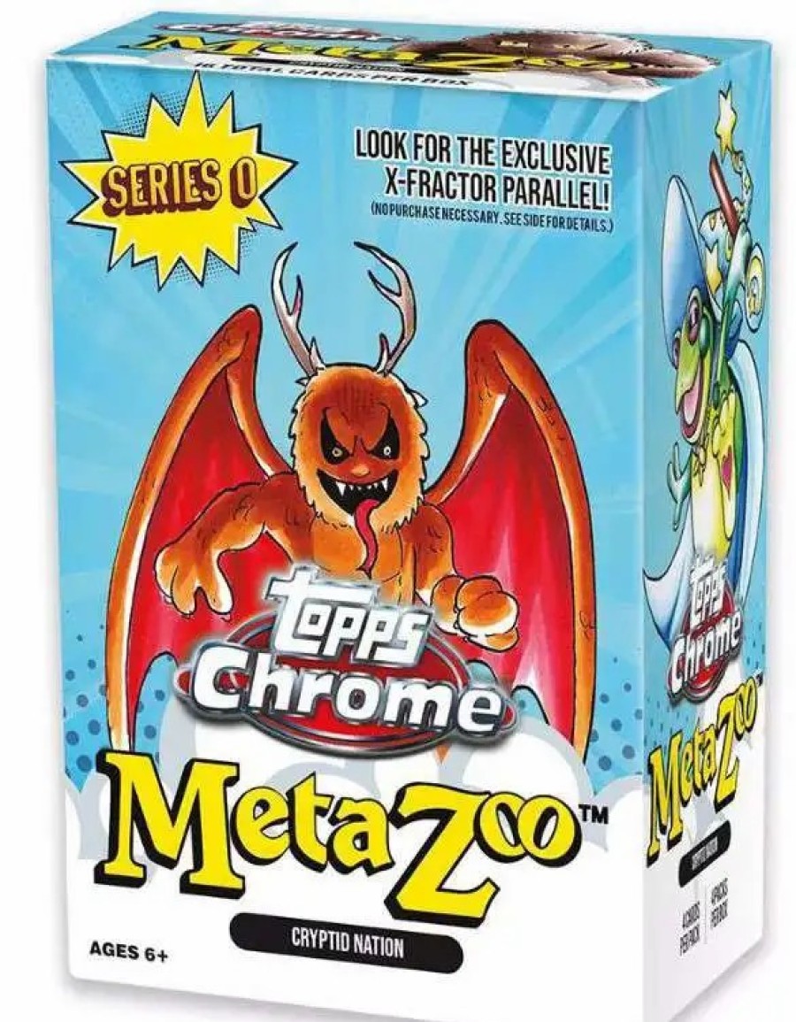 All Brands Topps | Metazoo Trading Card Game Chrome Series 0 Cryptid Nation Trading Card Blaster Box [4 Packs]