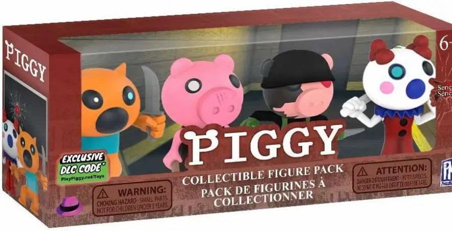 All Brands Phat Mojo | Series 1 Foxy, Piggy, Soldier & Clowny Figure 4-Pack