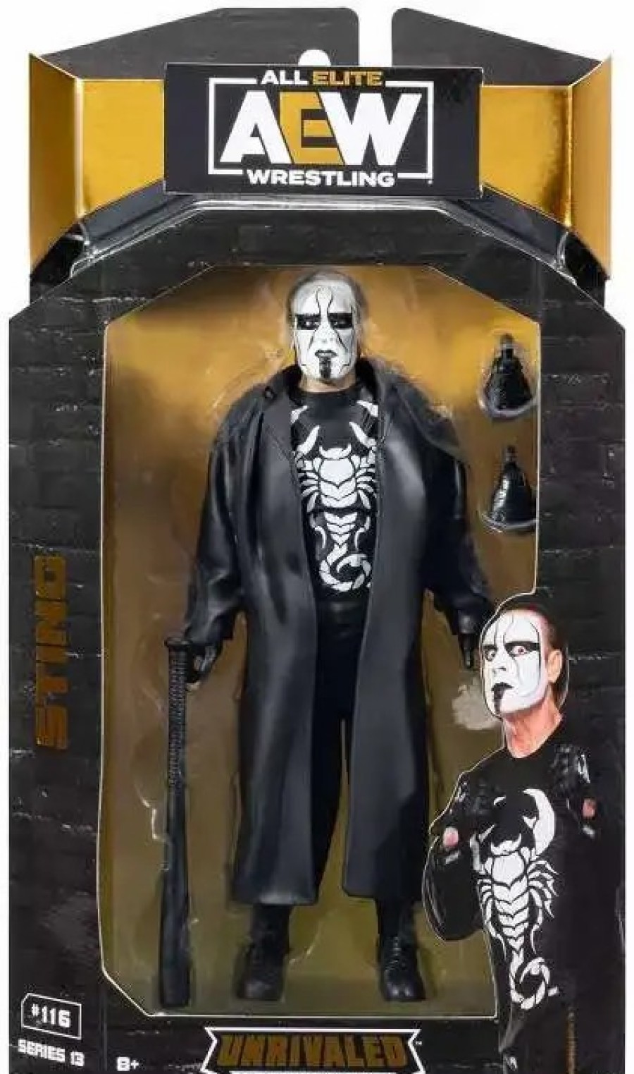 All Brands Jazwares | Aew All Elite Wrestling Unrivaled Collection Series 13 Sting Action Figure