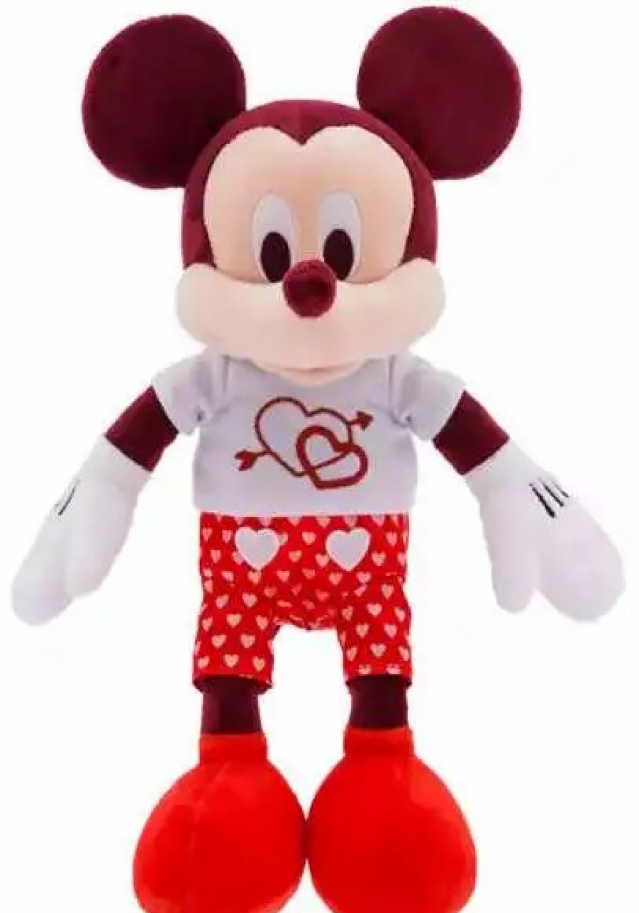 All Brands Disney | Disney 2024 Valentine'S Day Mickey Mouse Exclusive 11-Inch Plush [Red Satin Shorts]