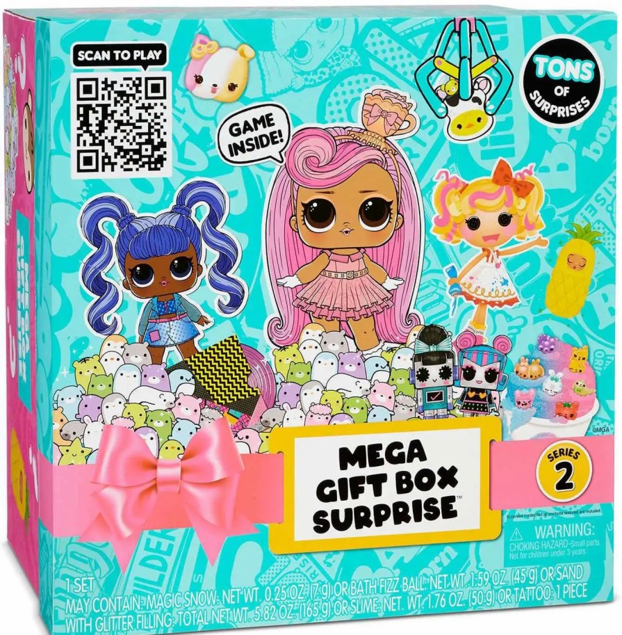 All Brands MGA Entertainment | Mga Entertainment Series 2 Mega Gift Box Surprise Mystery Box [Lol Surprise, Lalaloopsy, Moj Moj, Num Noms, Poopsie & Who'S That Girl]