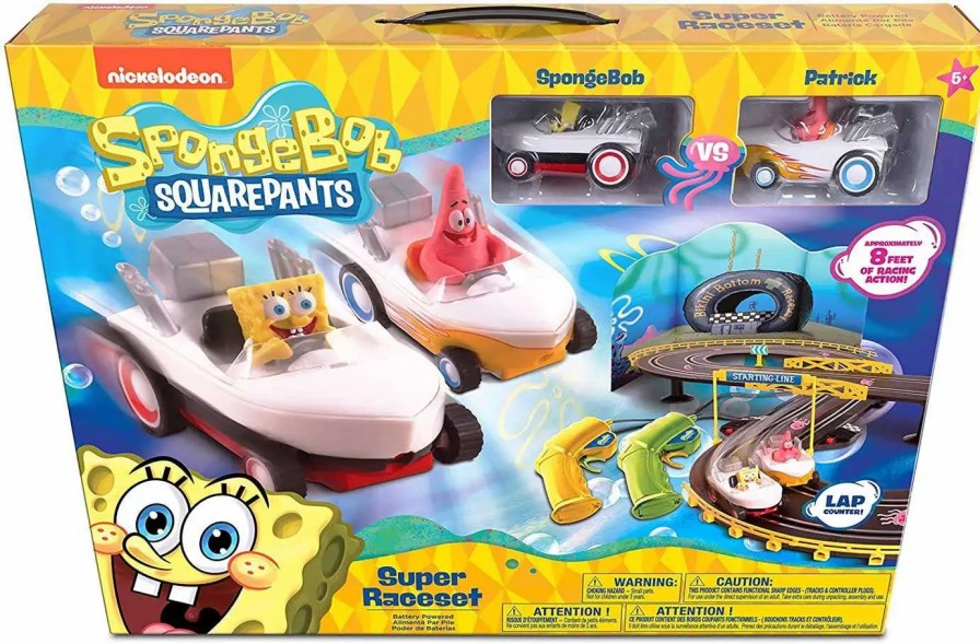 All Brands NKOK | Spongebob Squarepants Super Raceset Slot Car Race Set [Spongebob Vs Patrick]