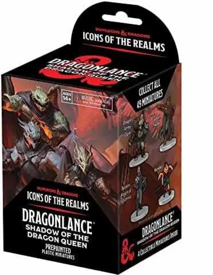 All Brands WizKids | Dungeons & Dragons Icons Of The Realms Dragonlance Shadow Of The Dragon Queen Booster Pack [4 Figures]