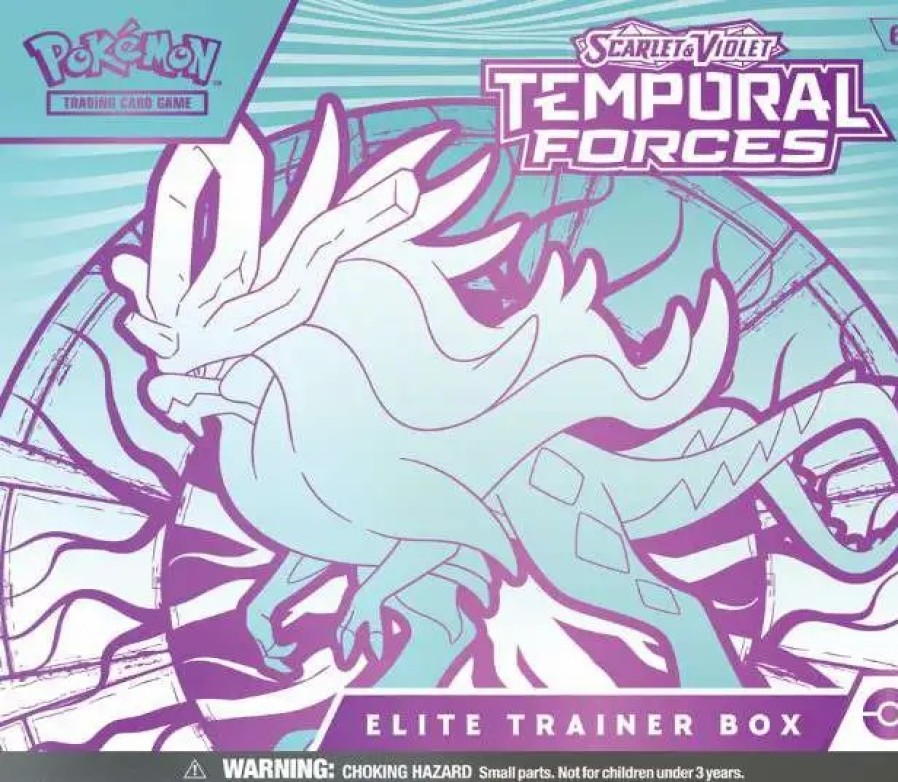 All Brands Pokemon USA | Pokemon Trading Card Game Scarlet & Violet Temporal Forces Elite Trainer Box [Walking Wake] (Pre-Order Ships March)