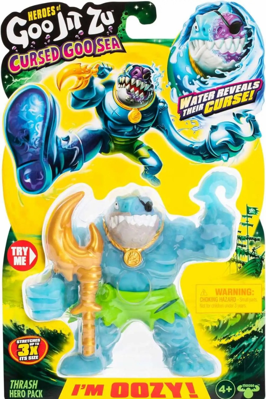 All Brands Moose Toys | Heroes Of Goo Jit Zu Cursed Goo Sea Thrash Action Figure (Pre-Order Ships February)