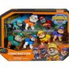 All Brands Spin Master | Paw Patrol Rubble & Crew Mini Figure Construction Family 7-Piece Gift Pack [Wheeler, Mix, Charger, Motor, Auntie Crane & Grandpa Gravel] (Pre-Order Ships February)