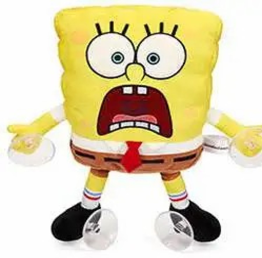 All Brands Kidrobot (NECA) | Spongebob Squarepants Spongebob 8-Inch Window Clinger Plush [Scared] (Pre-Order Ships February)