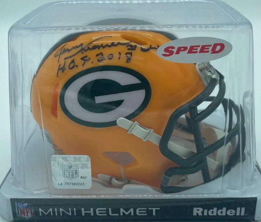 All Brands Tristar | Nfl Green Bay Packers Tristar Hidden Treasures Jerry Kramer Autographed Mini Helmet