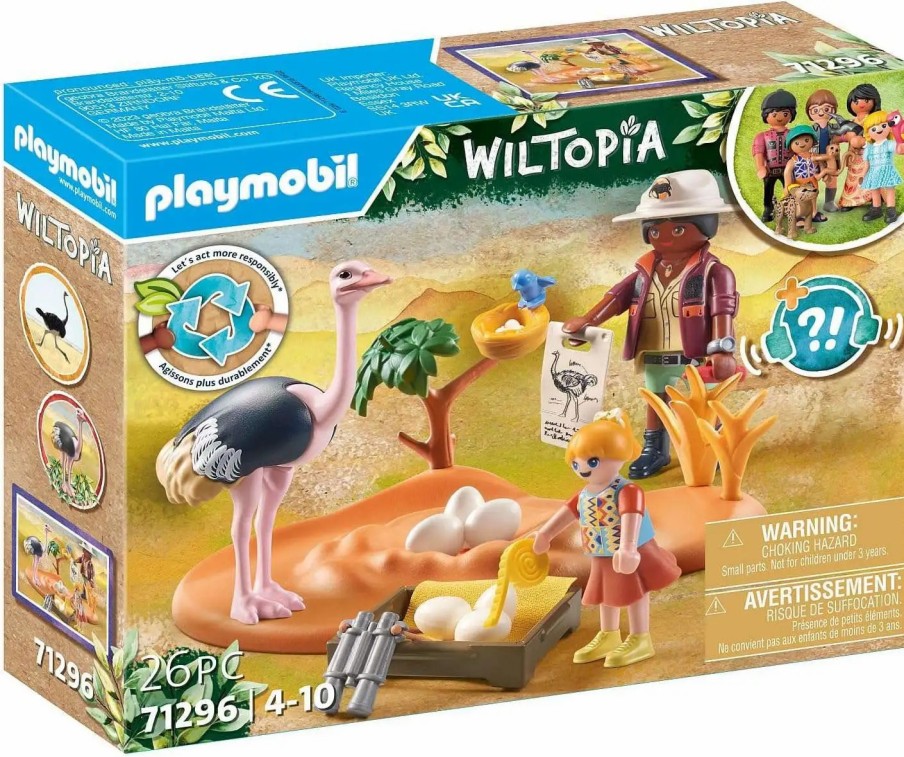 All Brands Playmobil | Playmobil Wildtopia Ostrich Keepers Set #71296