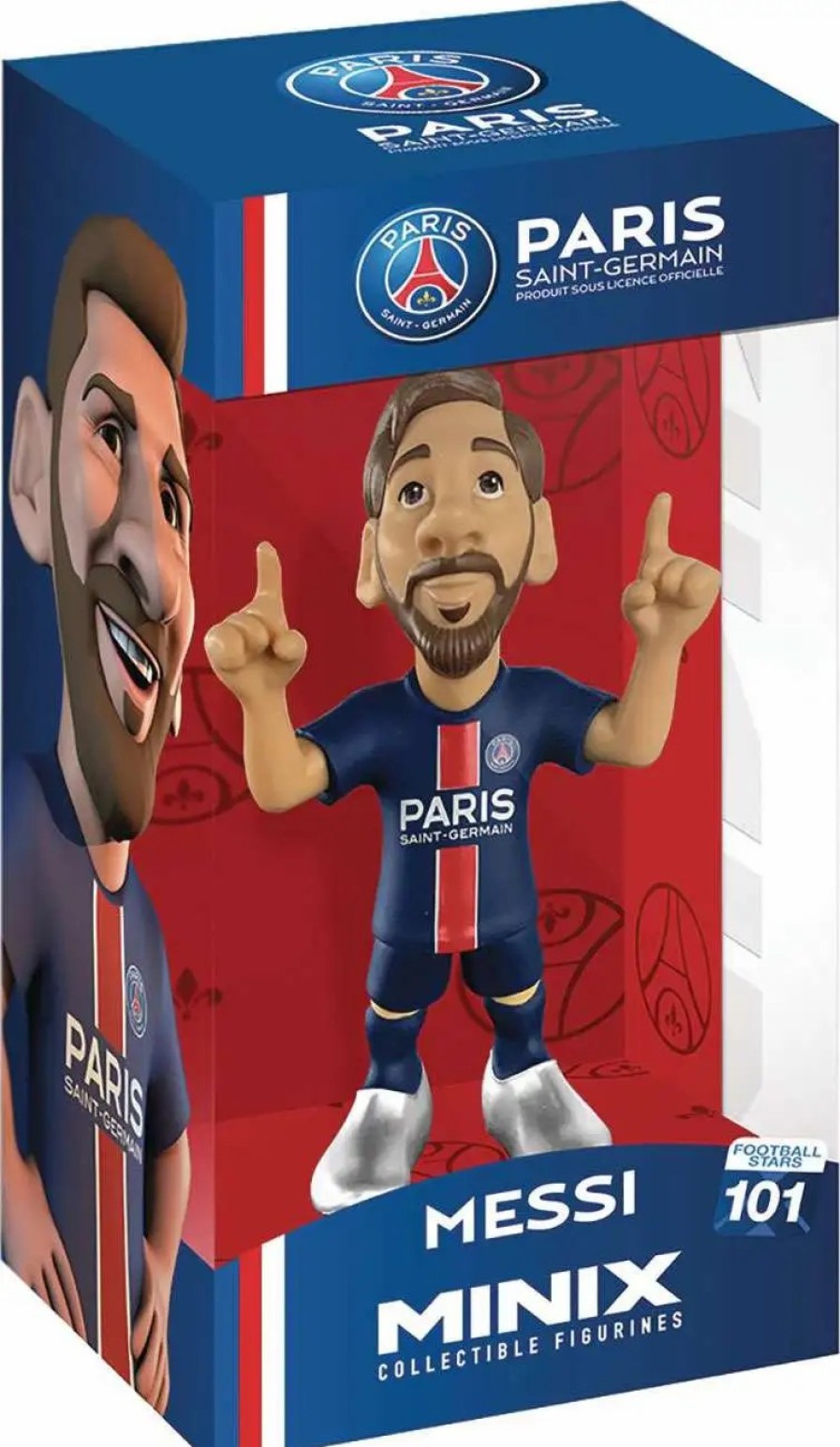 All Brands Mego Corp | Uefa Minix Lionel Messi 4.75-Inch Vinyl Figure [Paris Saint-Germain]