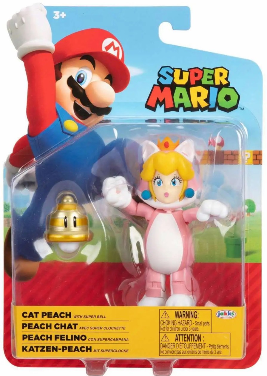 All Brands Jakks Pacific | World Of Nintendo Cat Peach Action Figure [Super Bell]