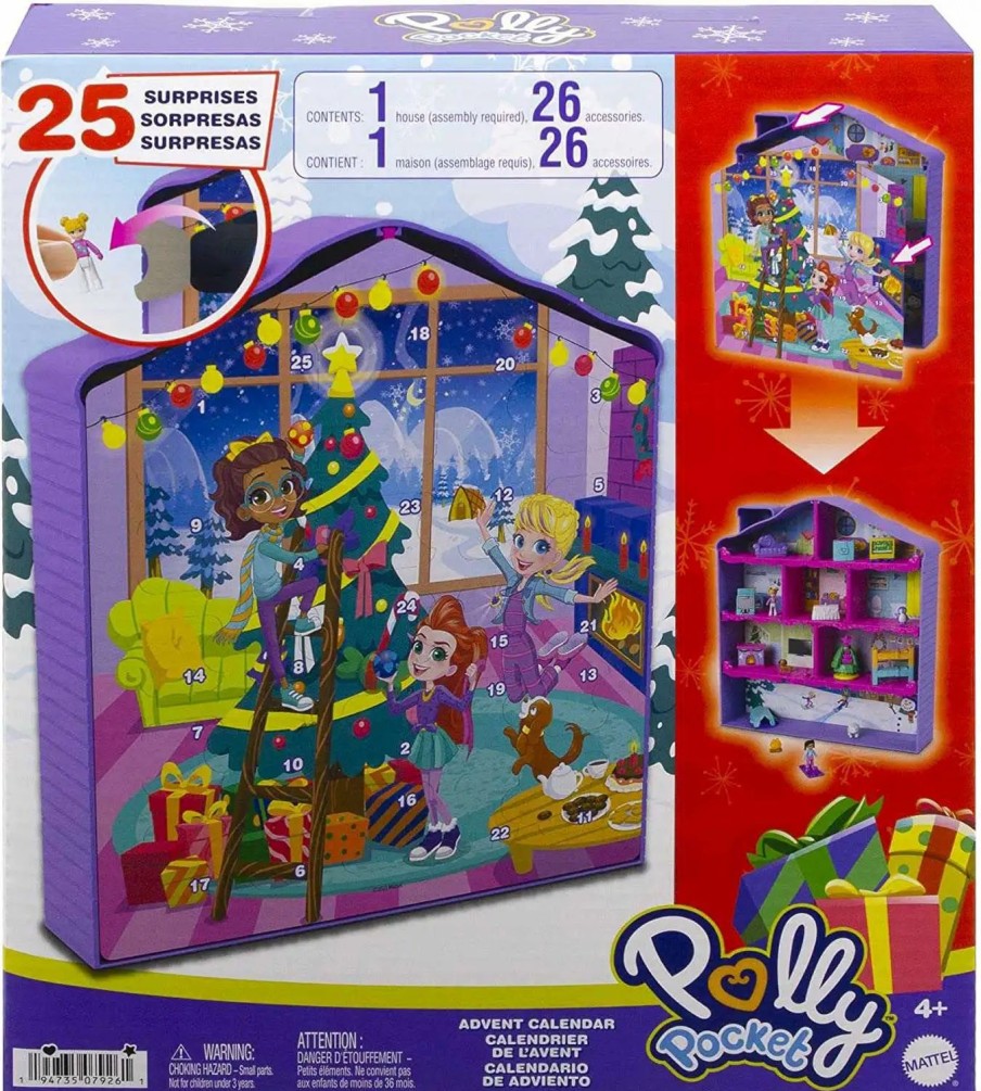 All Brands Mattel Toys | 2022 Polly Pocket Advent Calendar