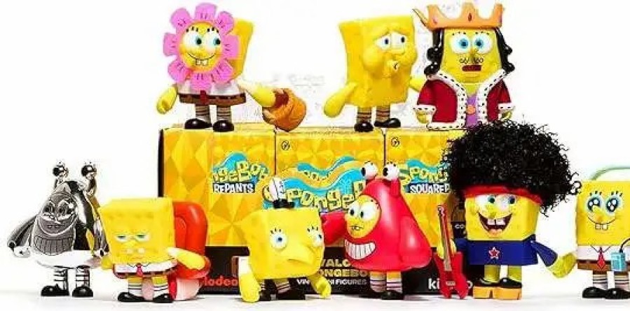 All Brands Kidrobot | Spongebob Squarepants A Cavalcade Of Spongebobs Tired Spongebob Mini Figure