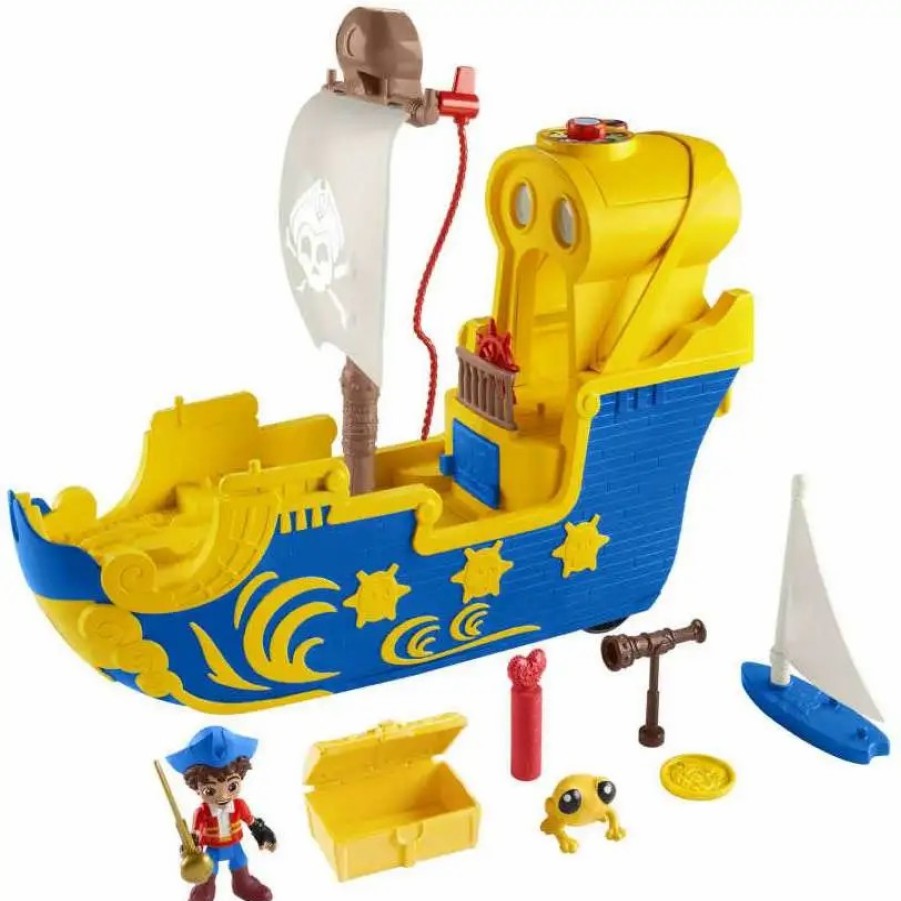 All Brands Fisher Price | Fisher Price Santiago Of The Seas El Bravo Pirate Ship Playset [Lights & Sounds]