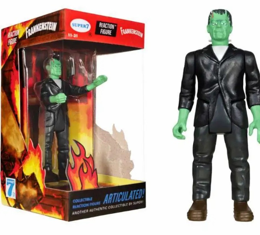 All Brands Super7 | Reaction Universal Monsters Frankenstein Action Figure [Fire Box]