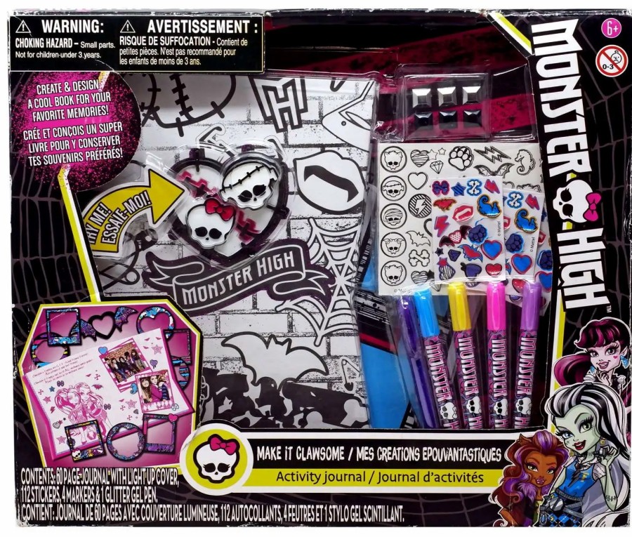 All Brands Mattel Toys | Monster High Make It Clawsome Activity Journal