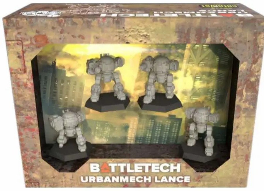 All Brands Catalyst Game Labs | Battletech Forcepack Urbanmech Lance Miniature Set #35776