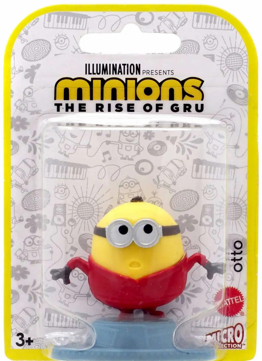 All Brands Mattel | Minions Rise Of Gru Micro Collection Otto 2.5-Inch Mini Figure [Red Outfit]