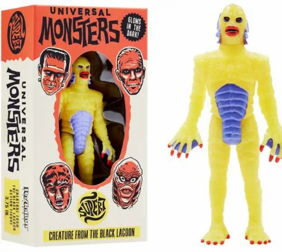 All Brands Super7 | Reaction Universal Monsters Creature From The Black Lagoon Action Figure [Glow In The Dark Dark Costume Colors]