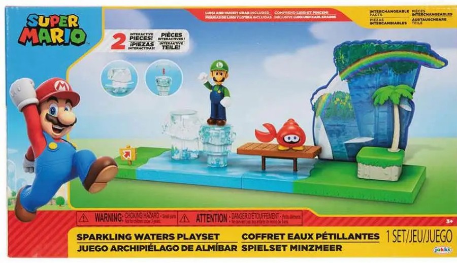 All Brands Jakks Pacific | World Of Nintendo Super Mario Sparkling Waters 2.5-Inch Playset