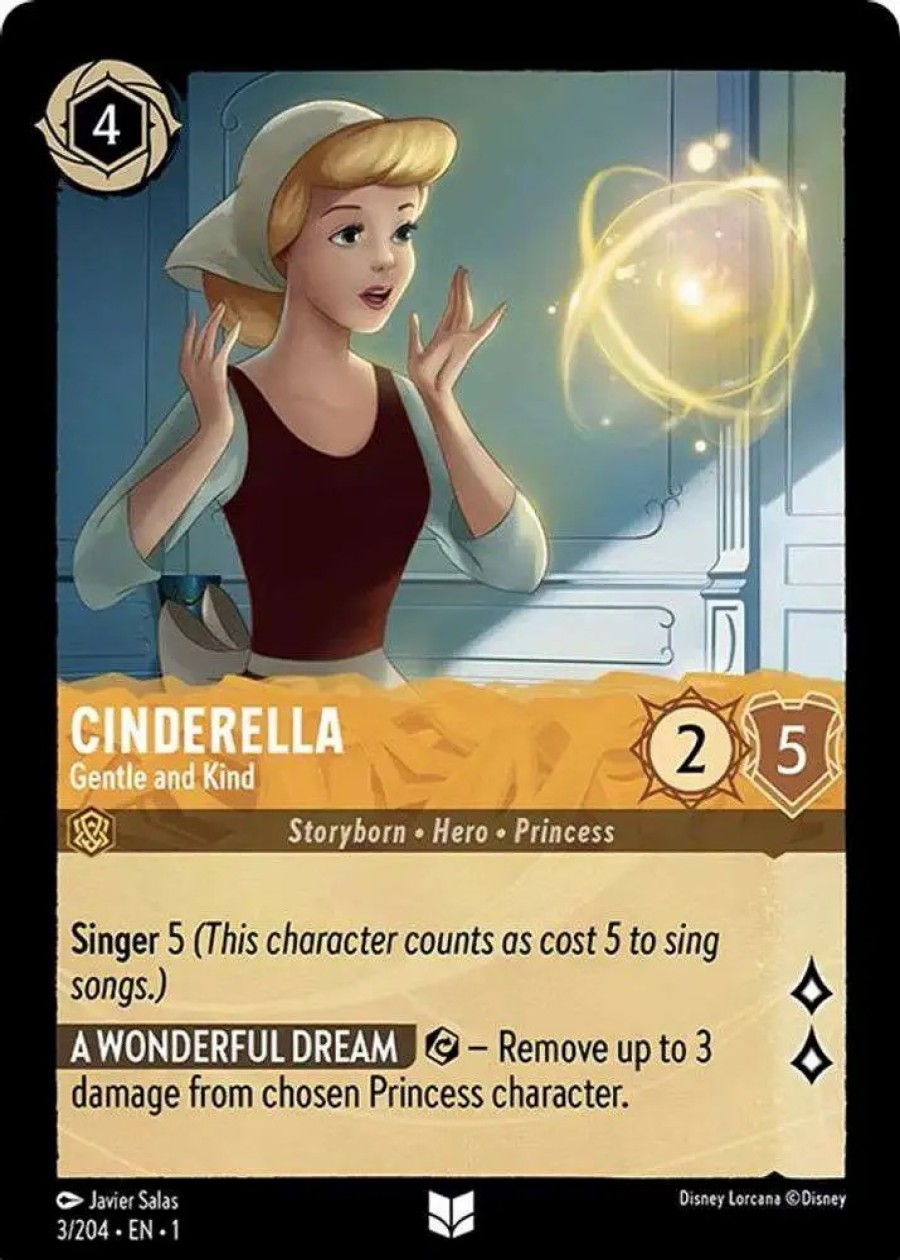 All Brands Ravensburger | Disney Lorcana Trading Card Game The First Chapter Uncommon Cinderella - Gentle And Kind #3