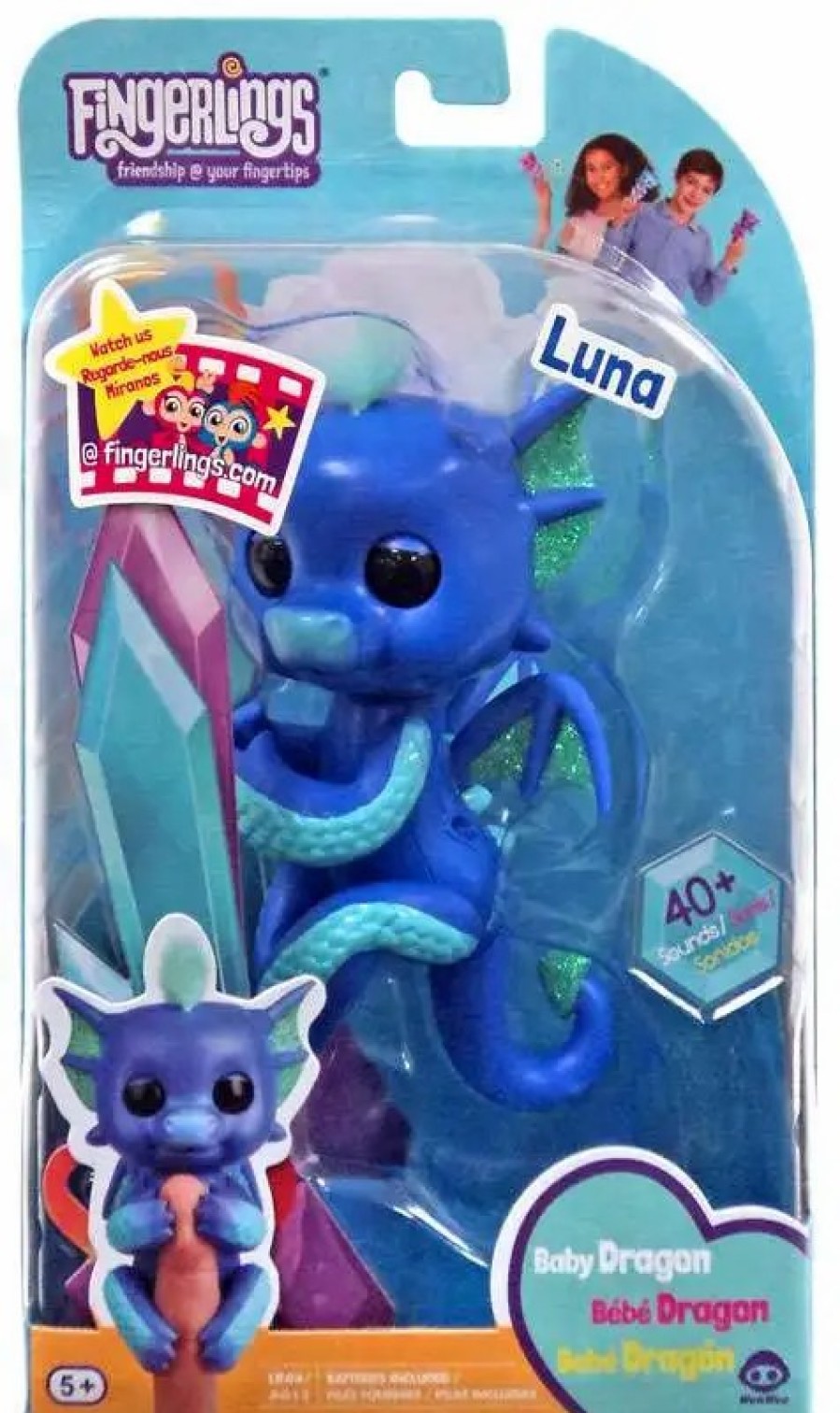 All Brands WowWee | Fingerlings Baby Dragon Luna Exclusive Figure [Purple]