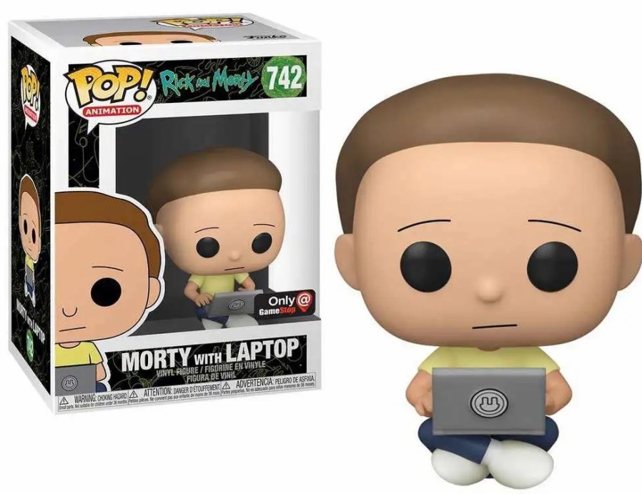 All Brands Funko | Funko Rick & Morty Pop! Animation Morty With Laptop Exclusive Vinyl Figure #742