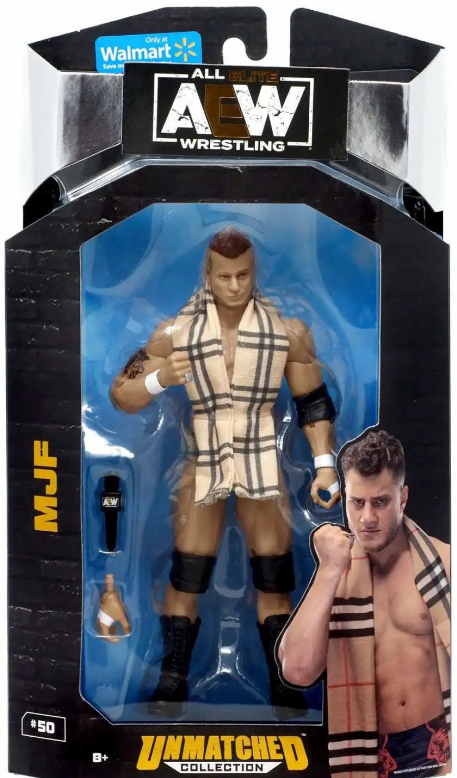 All Brands Jazwares | Aew All Elite Wrestling Unmatched Collection Mjf Exclusive Action Figure