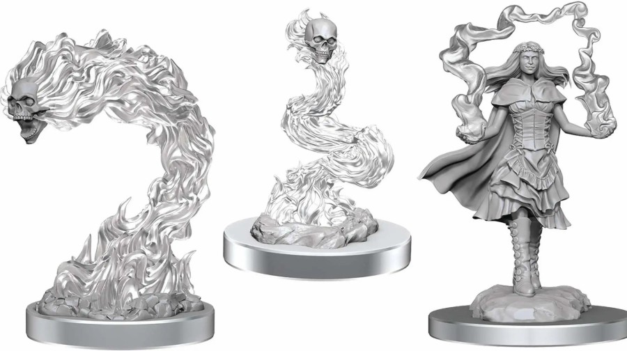 All Brands WizKids | Dungeons & Dragons Nolzur'S Marvelous Miniatures Dark Spellcaster & Flameskulls Miniature (Pre-Order Ships February)