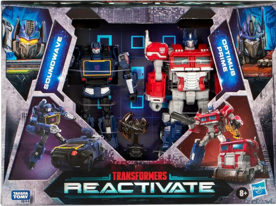 All Brands Hasbro | Transformers Reactivate Soundwave & Optimus Prime Action Figure 2-Pack [Video Game-Inspired] (Pre-Order Ships February)