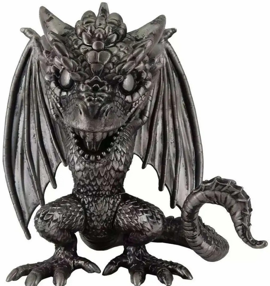 All Brands Funko | Funko Pop! Game Of Thrones Rhaegal (Iron) Exclusive 6-Inch Vinyl Figure #47 [Super-Sized]