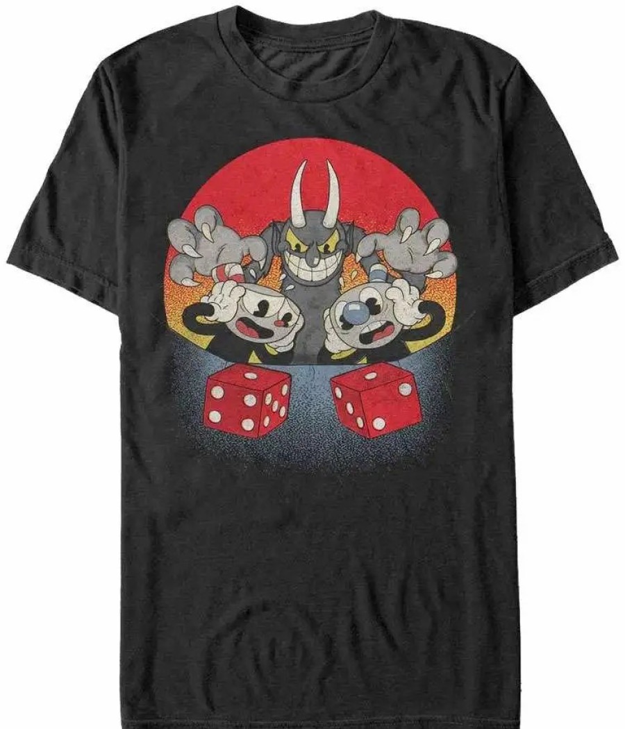 All Brands Fifth Sun Graphics | Cuphead Snake Eyes T-Shirt [Large]