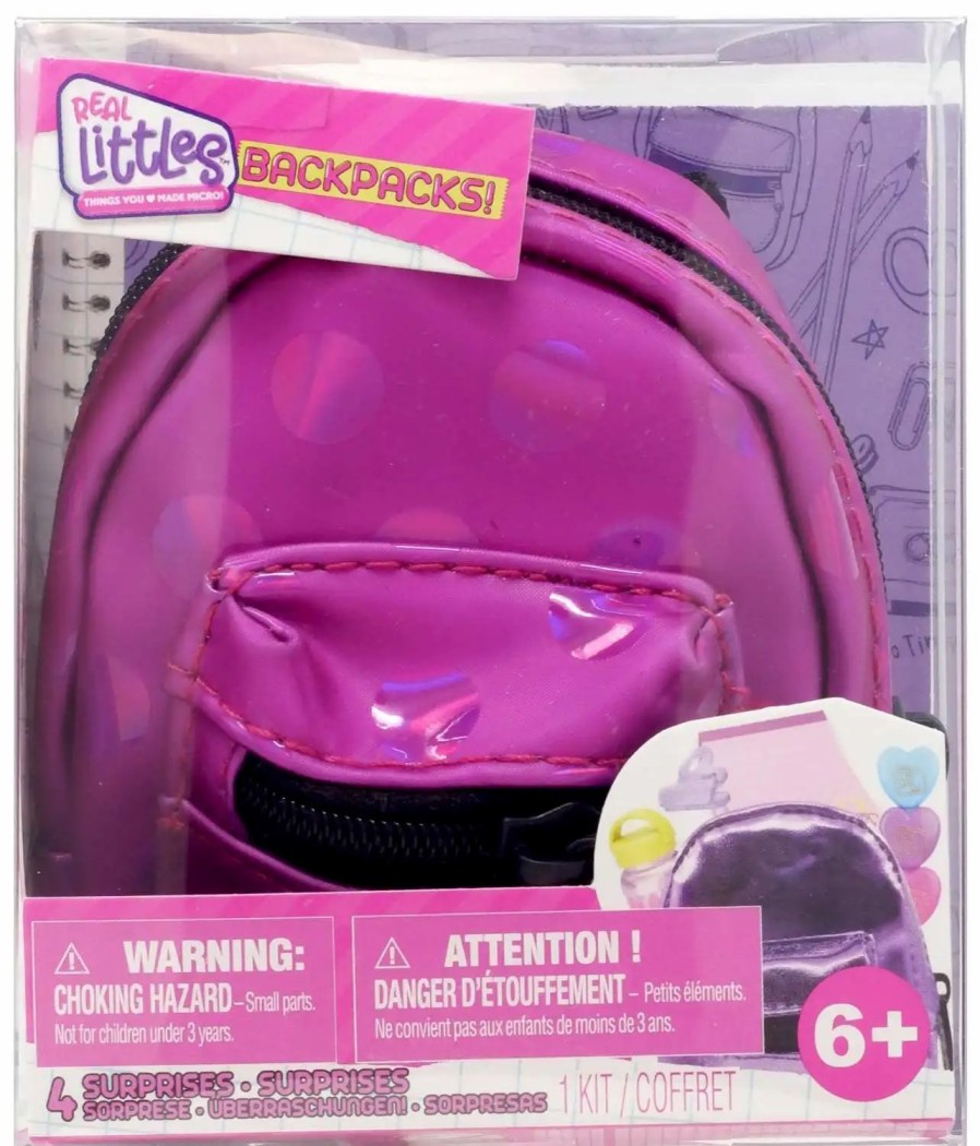 All Brands Moose Toys | Shopkins Real Littles Backpacks! Series 4 Pink With Polka Dots Mystery Pack