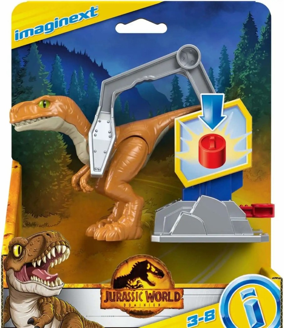 All Brands Fisher Price | Fisher Price Jurassic World Imaginext Dominion Atrociraptor 'Tiger' Figure Set