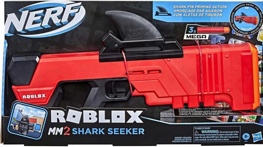 All Brands Hasbro Toys | Nerf Roblox Mm2 Shark Seeker Dart Blaster Toy